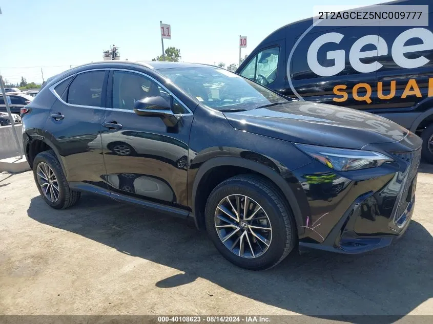 2T2AGCEZ5NC009777 2022 Lexus Nx 350