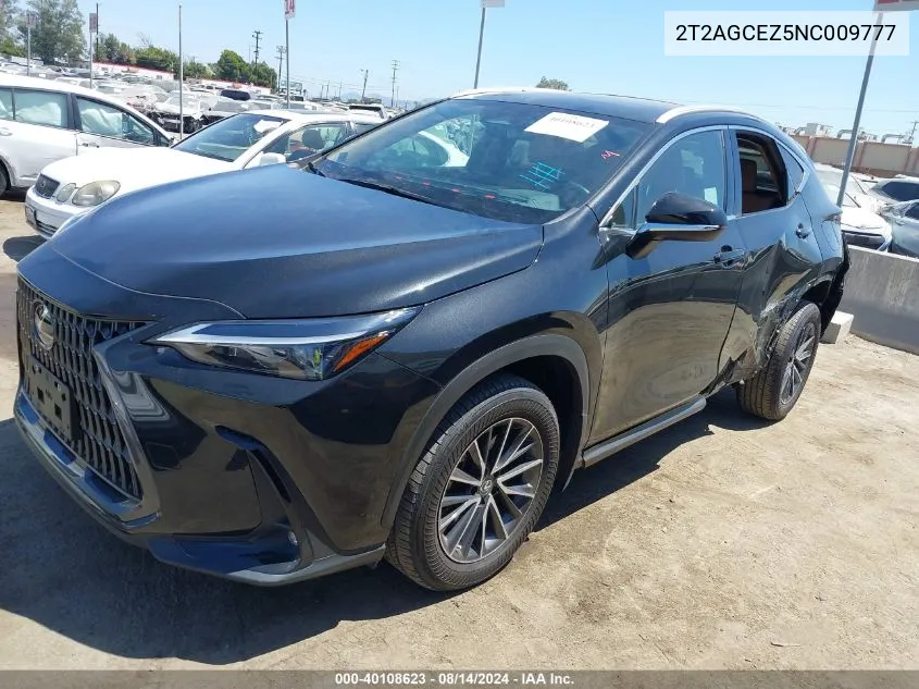 2T2AGCEZ5NC009777 2022 Lexus Nx 350