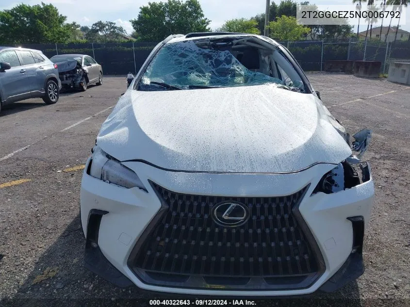 2T2GGCEZ5NC006792 2022 Lexus Nx 350