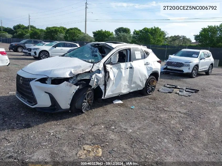 2T2GGCEZ5NC006792 2022 Lexus Nx 350