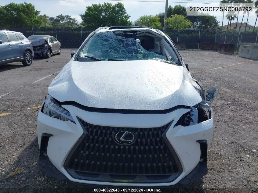 2T2GGCEZ5NC006792 2022 Lexus Nx 350