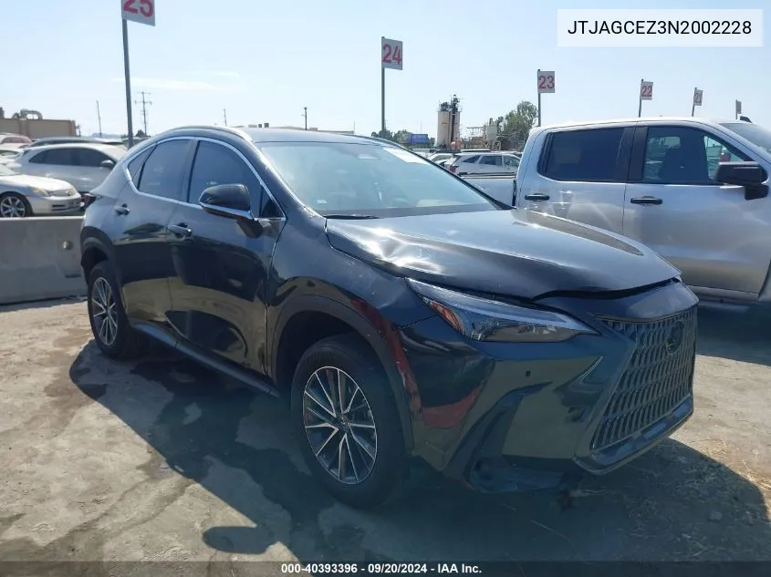 2022 Lexus Nx 350 350 VIN: JTJAGCEZ3N2002228 Lot: 40484975