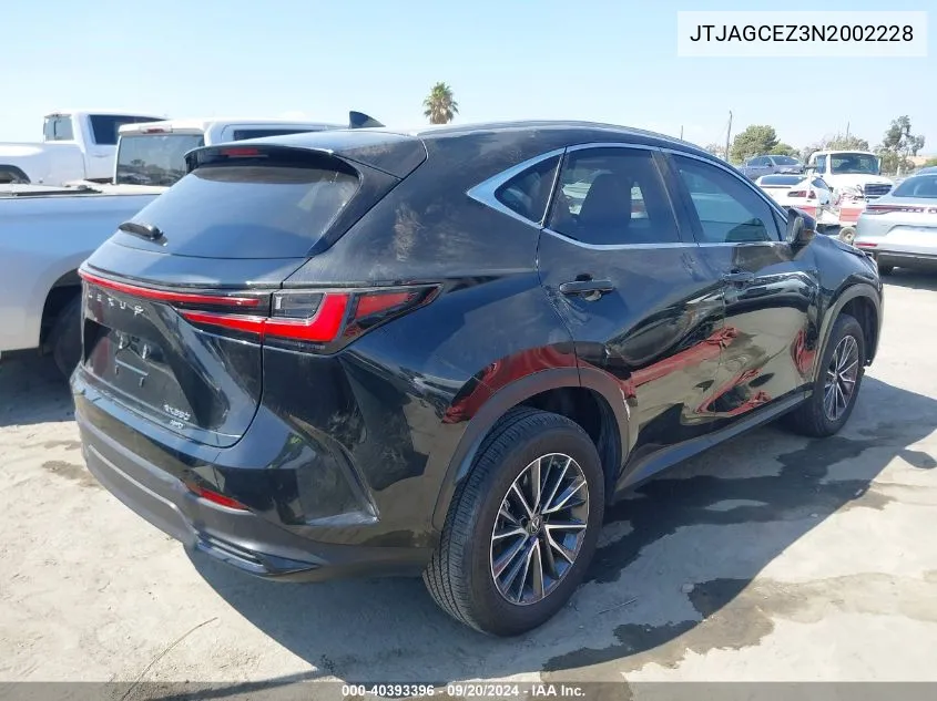 2022 Lexus Nx 350 350 VIN: JTJAGCEZ3N2002228 Lot: 40484975