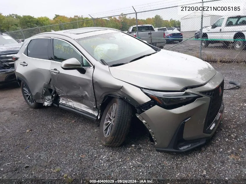 2022 Lexus Nx 350 VIN: 2T2GGCEZ1NC005185 Lot: 40406329