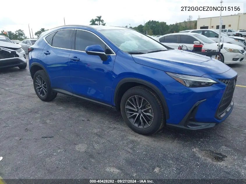 2022 Lexus Nx 350 Premium VIN: 2T2GGCEZ0NC015156 Lot: 40428282