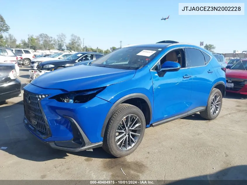 2022 Lexus Nx 350 350 VIN: JTJAGCEZ3N2002228 Lot: 40484975