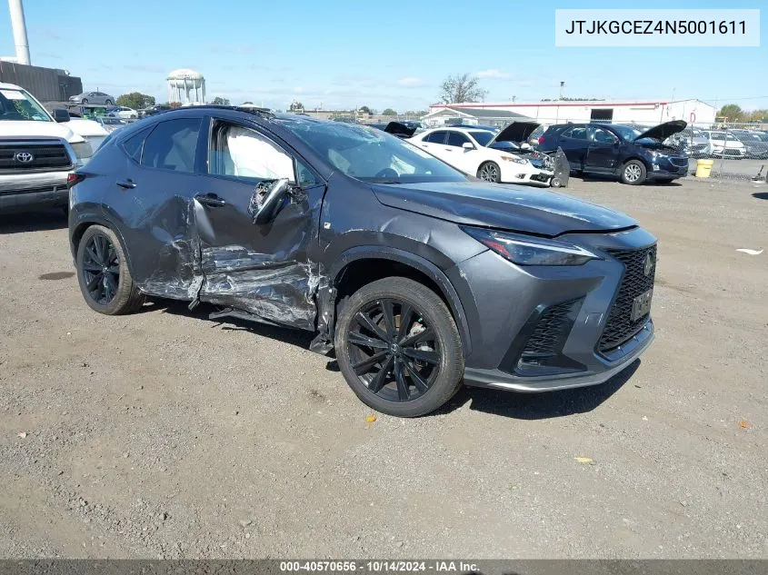 2022 Lexus Nx 350 F Sport Handling VIN: JTJKGCEZ4N5001611 Lot: 40570656