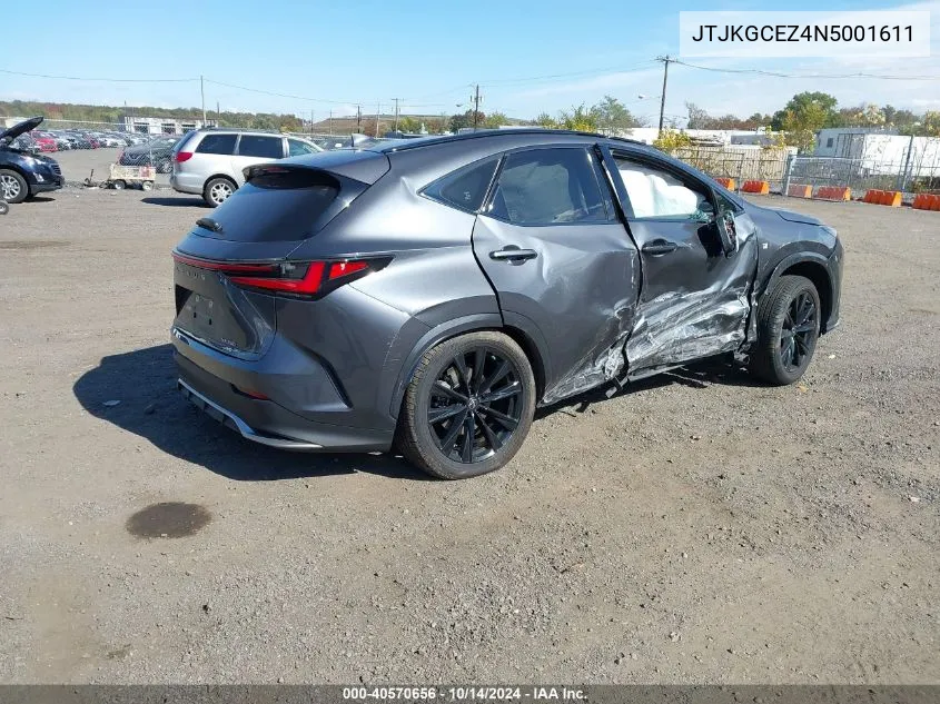 2022 Lexus Nx 350 F Sport Handling VIN: JTJKGCEZ4N5001611 Lot: 40570656