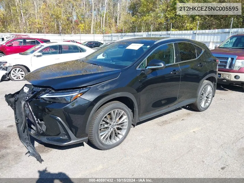 2022 Lexus Nx 350H Luxury VIN: 2T2HKCEZ5NC005595 Lot: 40597432