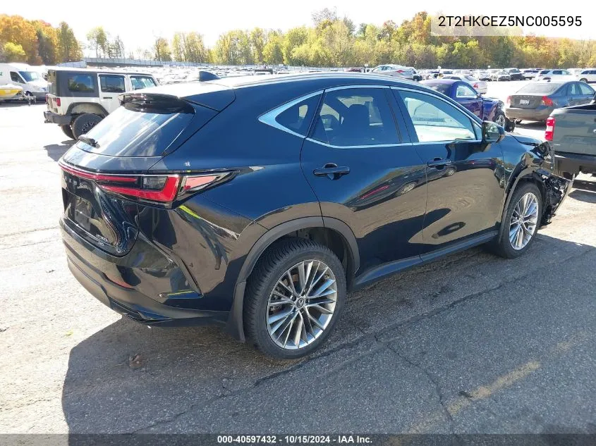 2022 Lexus Nx 350H Luxury VIN: 2T2HKCEZ5NC005595 Lot: 40597432