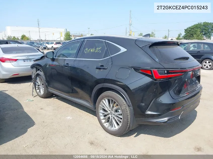 2023 Lexus Nx 350H 350H VIN: 2T2GKCEZ4PC015243 Lot: 12054685