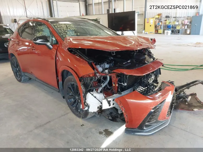 2023 Lexus Nx 350 VIN: 2T2KGCEZ5PC021869 Lot: 12083342