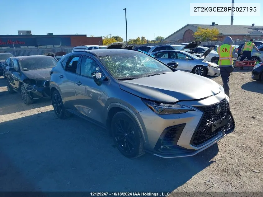 2023 Lexus Nx 350 VIN: 2T2KGCEZ8PC027195 Lot: 12129247