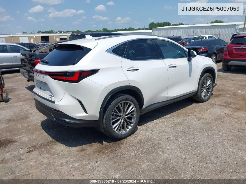 2023 Lexus Nx 350H Premium VIN: JTJGKCEZ6P5007059 Lot: 39935218