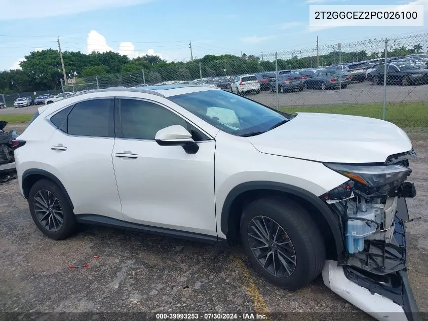 2023 Lexus Nx 350 Premium VIN: 2T2GGCEZ2PC026100 Lot: 39993253