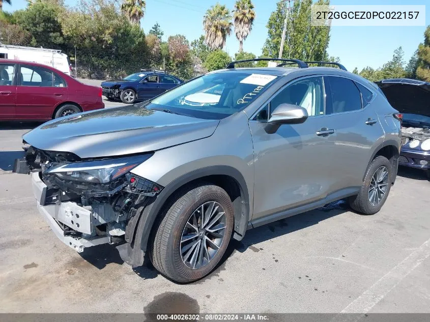 2023 Lexus Nx 350 Premium VIN: 2T2GGCEZ0PC022157 Lot: 40026302