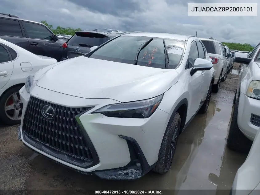 2023 Lexus Nx 250 VIN: JTJADCAZ8P2006101 Lot: 40472013