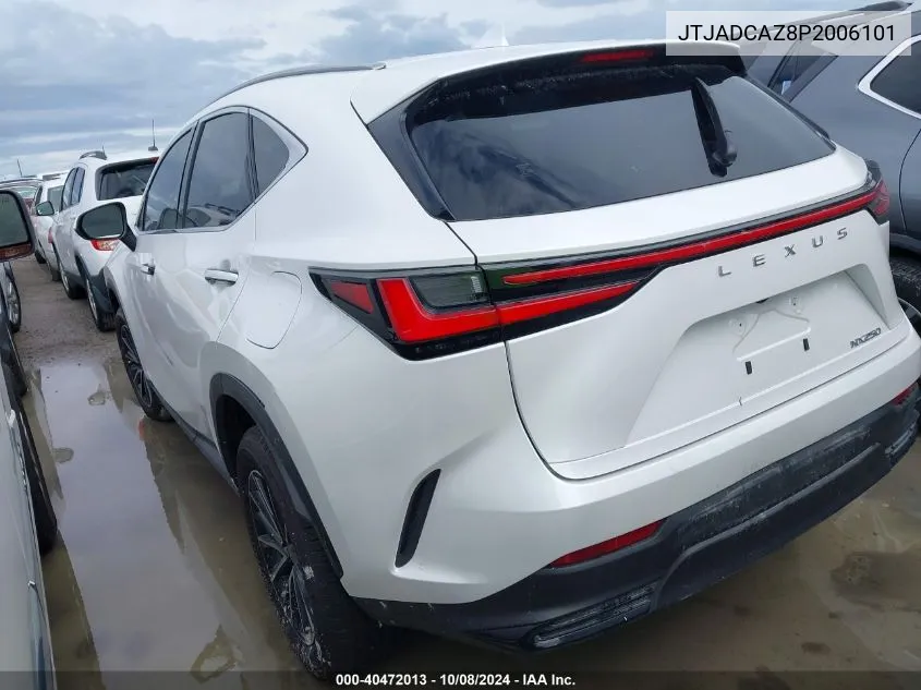 2023 Lexus Nx 250 VIN: JTJADCAZ8P2006101 Lot: 40472013