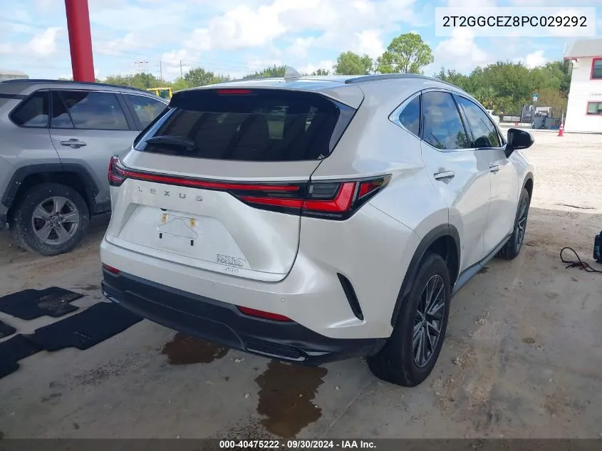 2023 Lexus Nx 350 VIN: 2T2GGCEZ8PC029292 Lot: 40475222