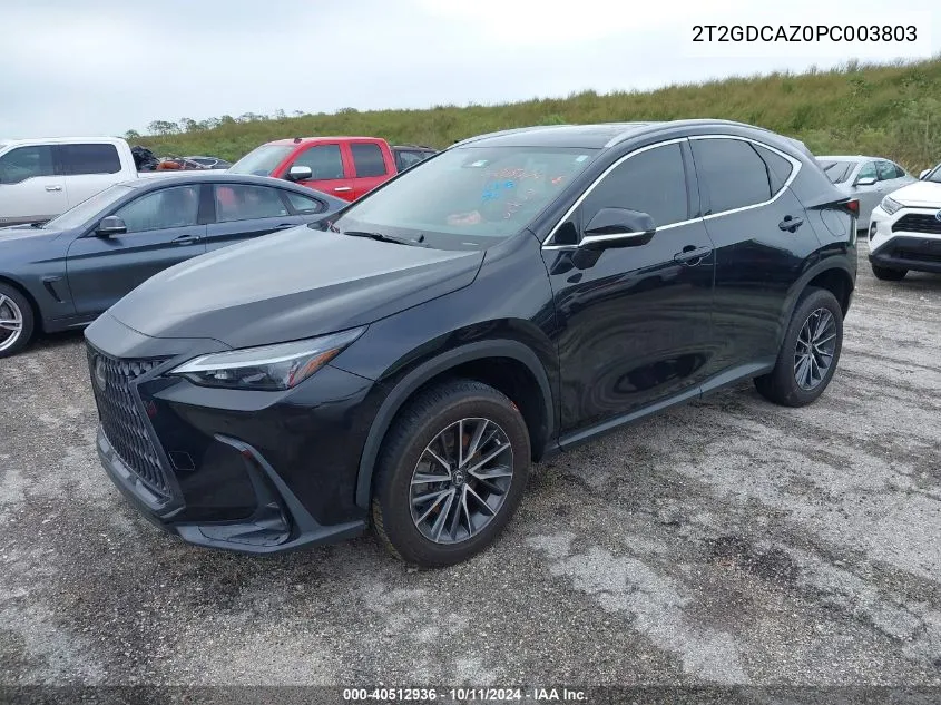 2023 Lexus Nx 250 VIN: 2T2GDCAZ0PC003803 Lot: 40512936