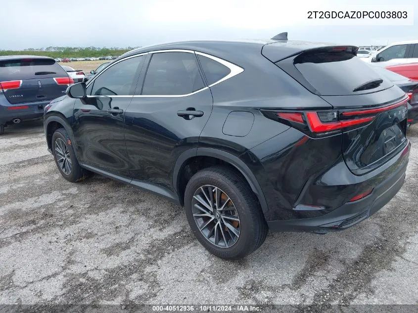 2023 Lexus Nx 250 VIN: 2T2GDCAZ0PC003803 Lot: 40512936