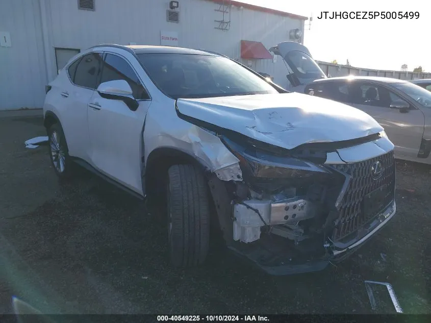 2023 Lexus Nx 350 Luxury VIN: JTJHGCEZ5P5005499 Lot: 40549225