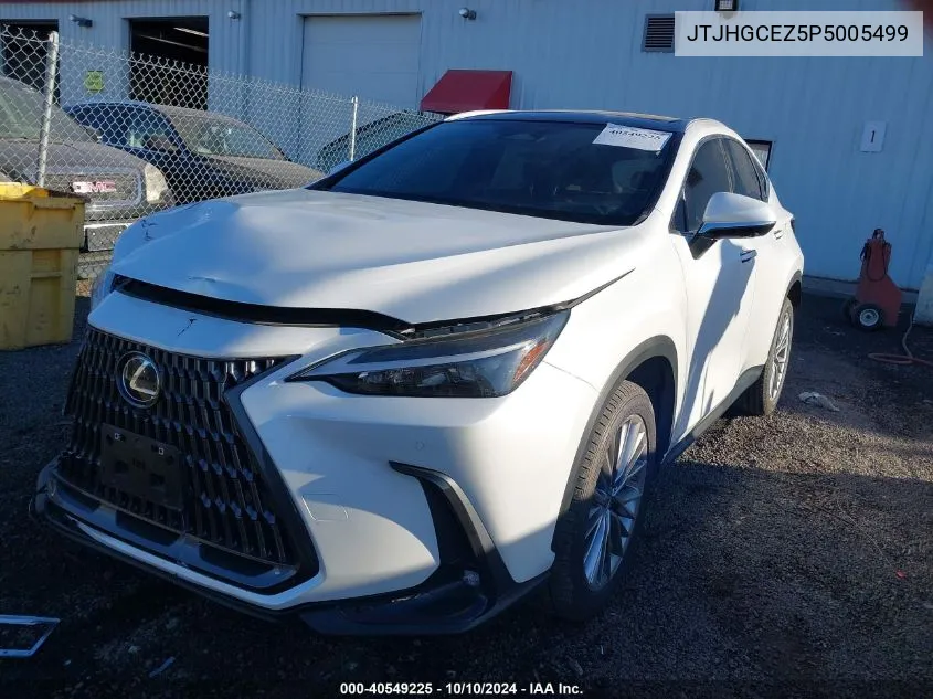 2023 Lexus Nx 350 Luxury VIN: JTJHGCEZ5P5005499 Lot: 40549225