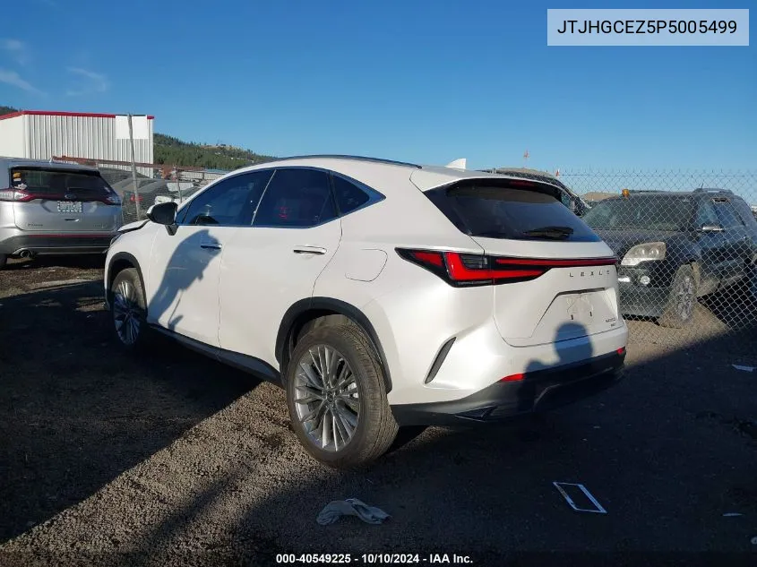 2023 Lexus Nx 350 Luxury VIN: JTJHGCEZ5P5005499 Lot: 40549225