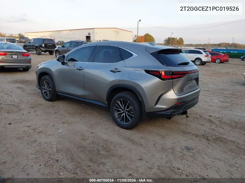 2023 Lexus Nx 350 Premium VIN: 2T2GGCEZ1PC019526 Lot: 40700034