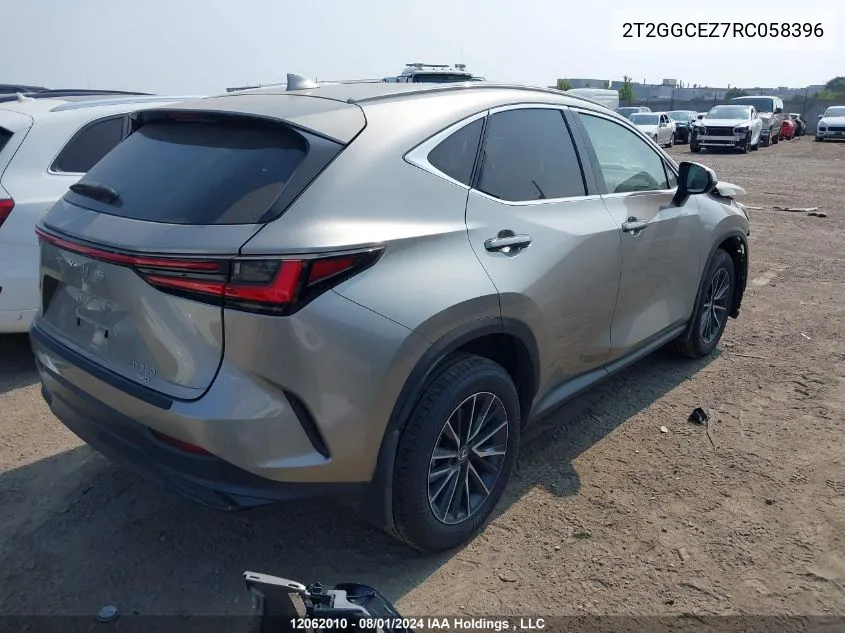 2024 Lexus Nx 350 Premium VIN: 2T2GGCEZ7RC058396 Lot: 12062010