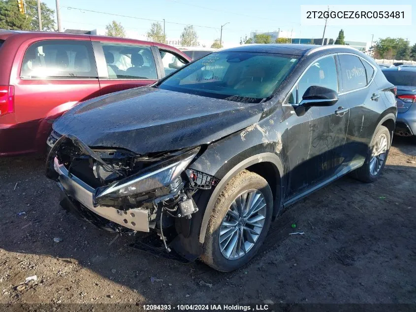 2024 Lexus Nx 350 VIN: 2T2GGCEZ6RC053481 Lot: 12094393