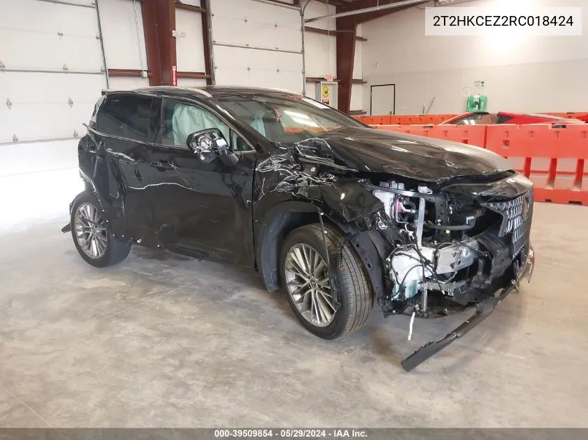 2024 Lexus Nx 350H Luxury VIN: 2T2HKCEZ2RC018424 Lot: 39509854