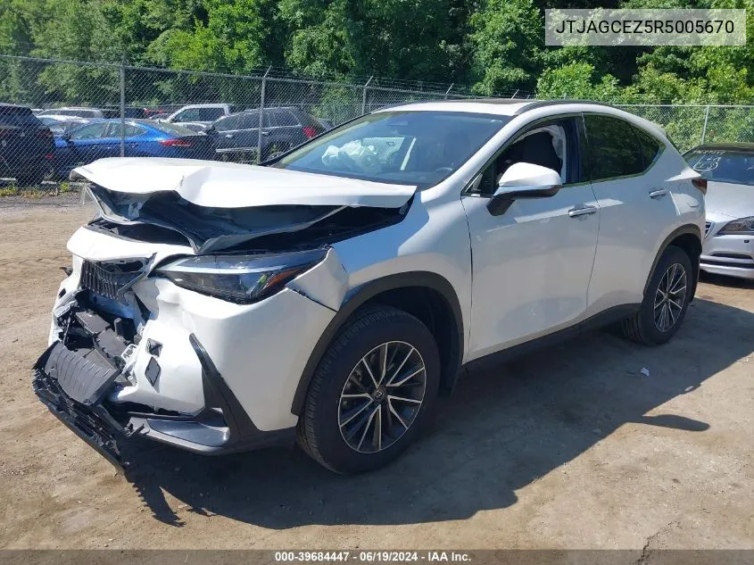 2024 Lexus Nx 350 Base/350 Premium/350 VIN: JTJAGCEZ5R5005670 Lot: 39684447