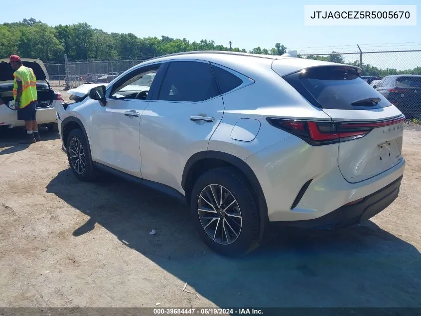 2024 Lexus Nx 350 Base/350 Premium/350 VIN: JTJAGCEZ5R5005670 Lot: 39684447