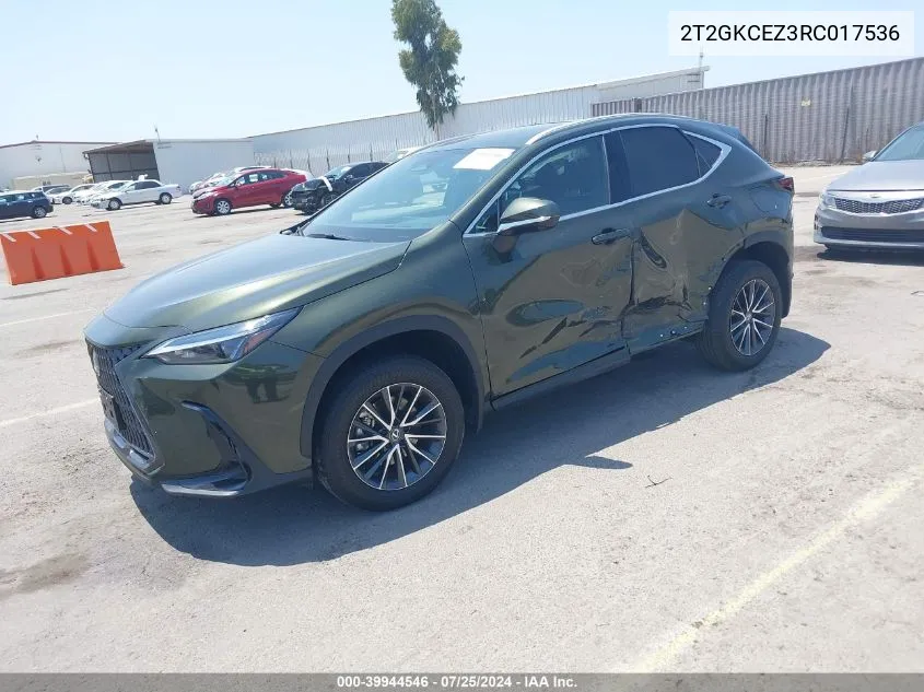 2T2GKCEZ3RC017536 2024 Lexus Nx 350H Premium