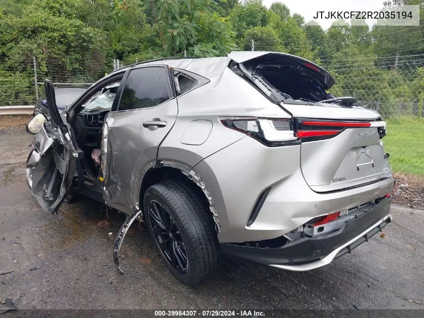 2024 Lexus Nx 450H+ F Sport Handling VIN: JTJKKCFZ2R2035194 Lot: 39984307