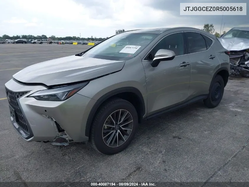 JTJGGCEZ0R5005618 2024 Lexus Nx 350 Premium