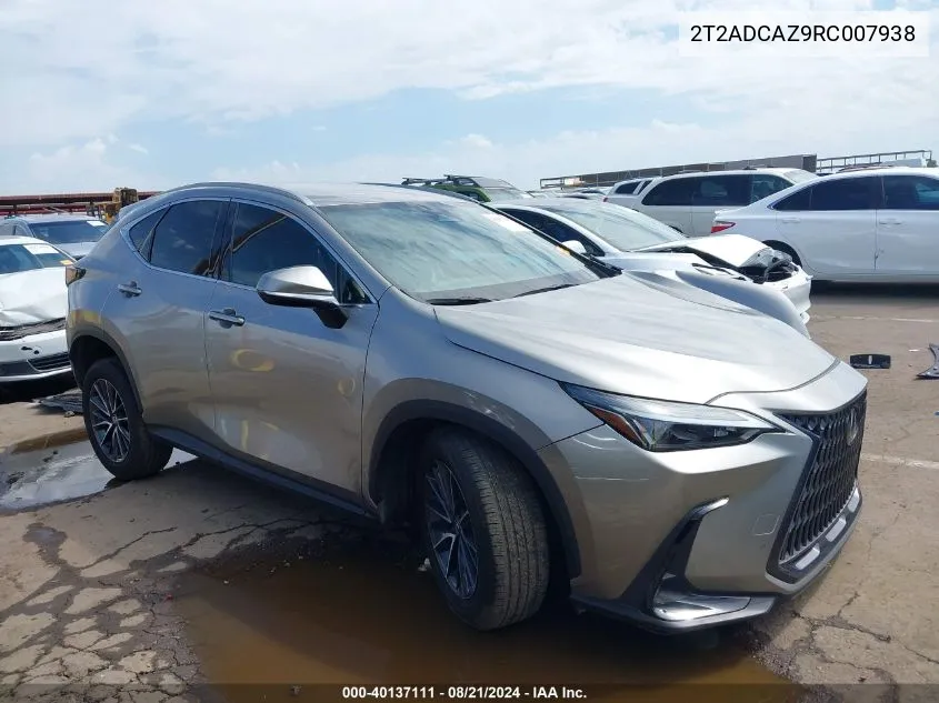 2024 Lexus Nx 250 VIN: 2T2ADCAZ9RC007938 Lot: 40137111