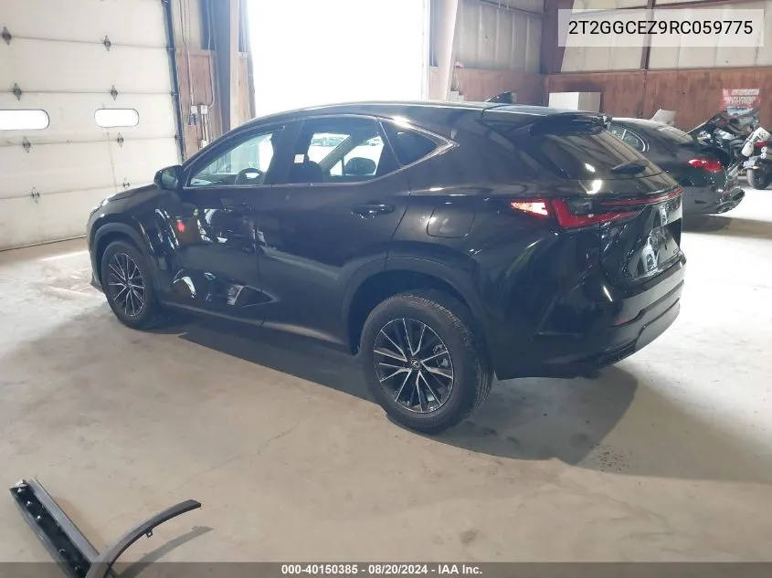 2024 Lexus Nx 350 Premium VIN: 2T2GGCEZ9RC059775 Lot: 40150385