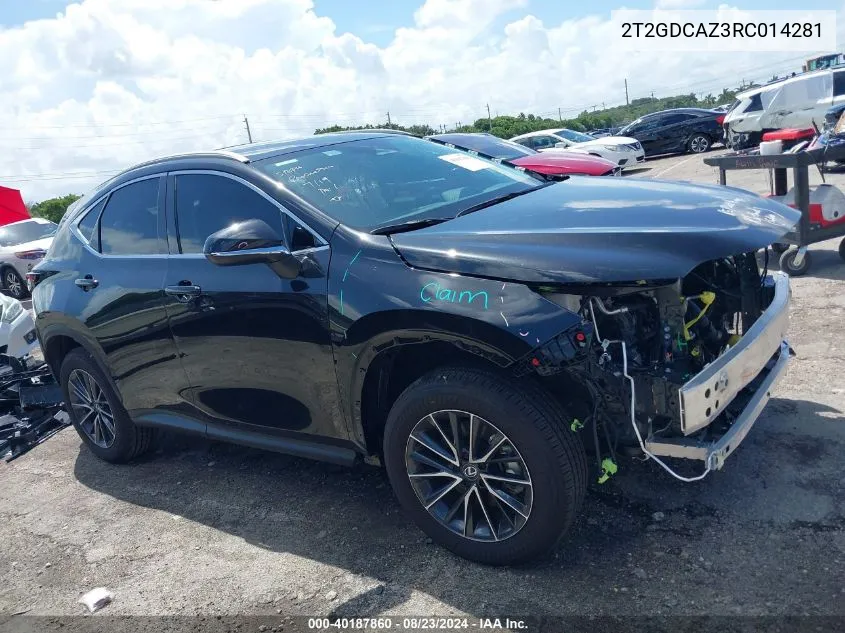 2024 Lexus Nx 250 Premium VIN: 2T2GDCAZ3RC014281 Lot: 40187860