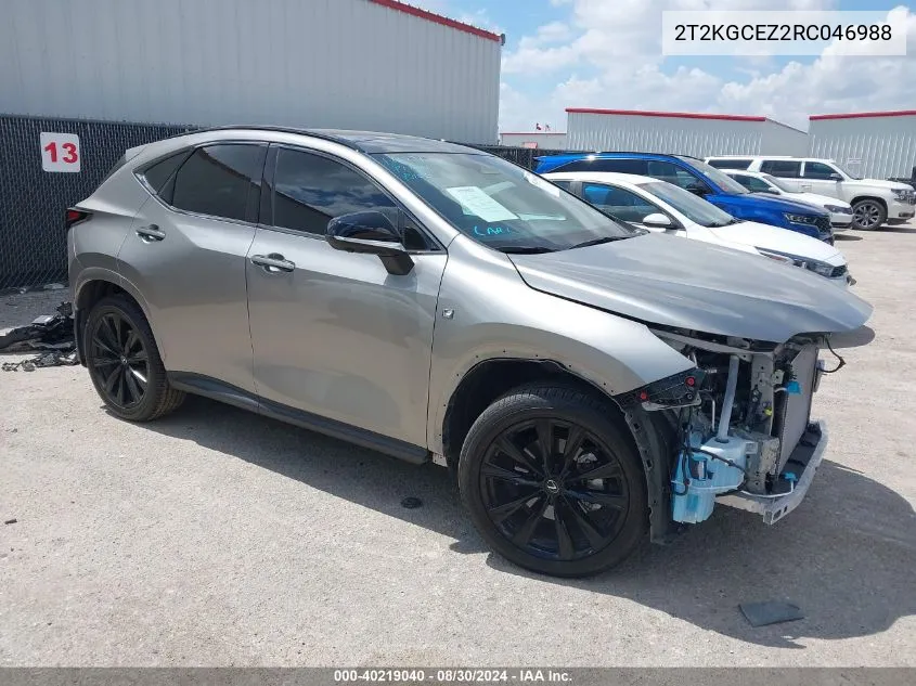 2024 Lexus Nx 350 F Sport Handling VIN: 2T2KGCEZ2RC046988 Lot: 40219040