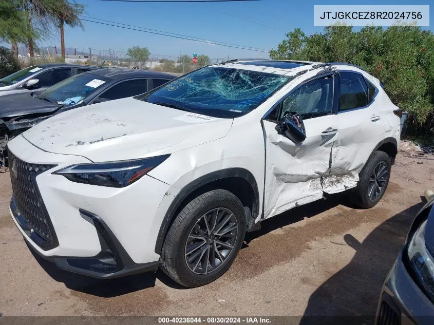 JTJGKCEZ8R2024756 2024 Lexus Nx 350H Premium