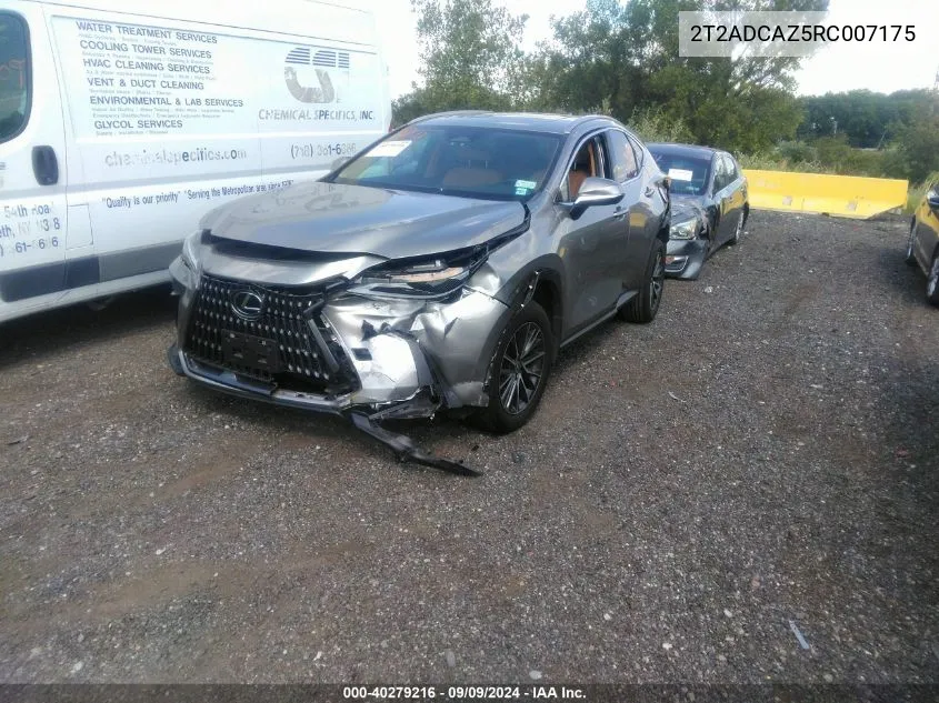 2024 Lexus Nx 250 VIN: 2T2ADCAZ5RC007175 Lot: 40279216