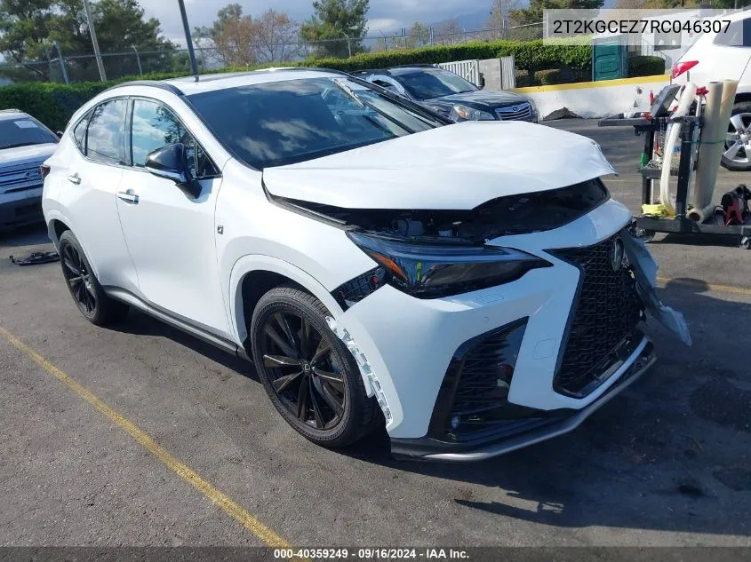 2024 Lexus Nx 350 F Sport Handling VIN: 2T2KGCEZ7RC046307 Lot: 40359249