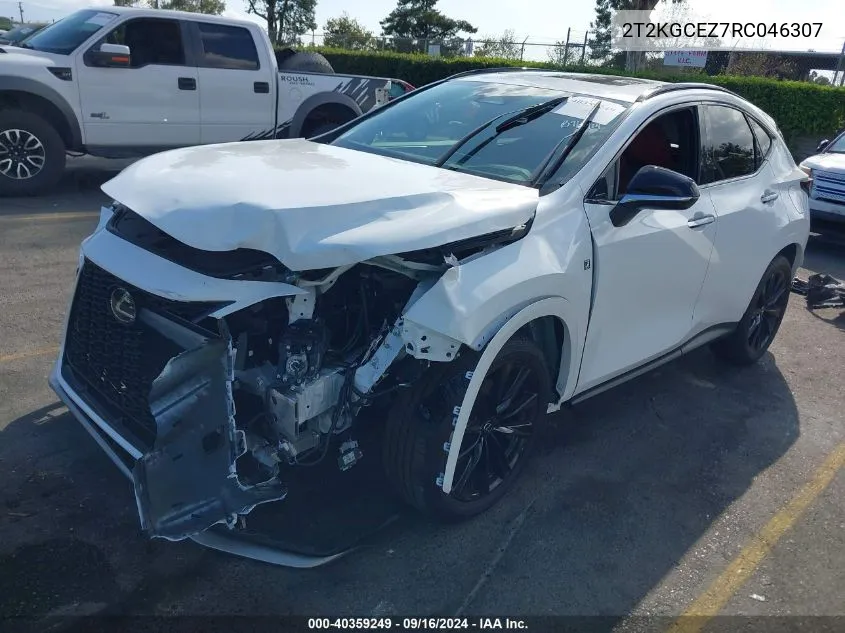 2024 Lexus Nx 350 F Sport Handling VIN: 2T2KGCEZ7RC046307 Lot: 40359249