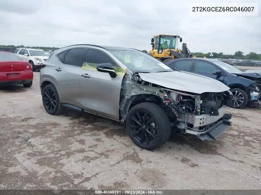 2024 Lexus Nx 350 F Sport Handling VIN: 2T2KGCEZ6RC046007 Lot: 40365701