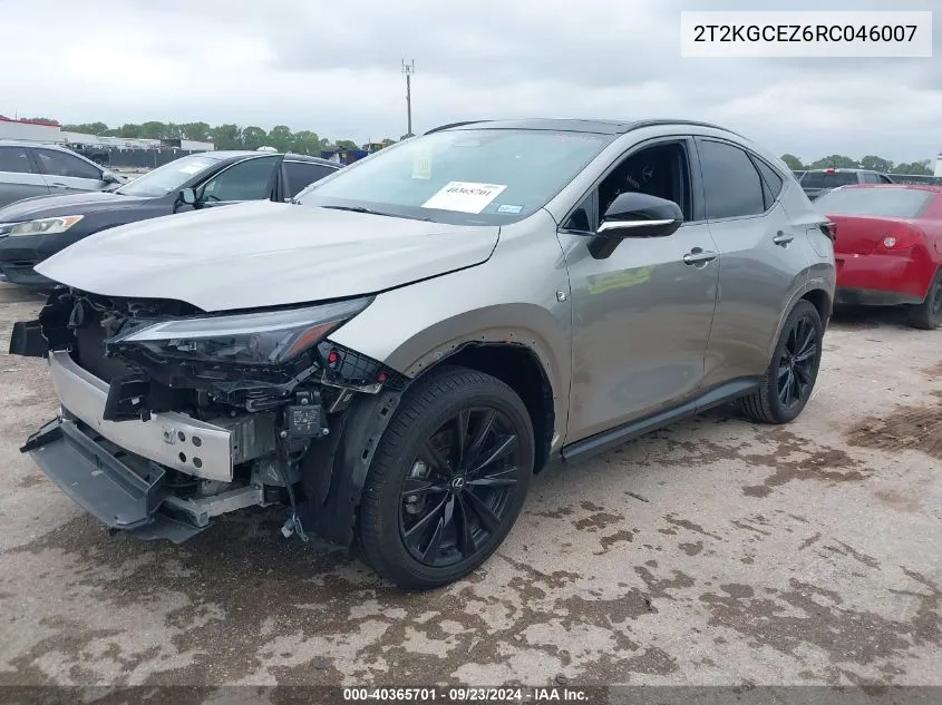 2T2KGCEZ6RC046007 2024 Lexus Nx 350 F Sport Handling