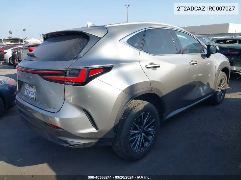 2T2ADCAZ1RC007027 2024 Lexus Nx 250