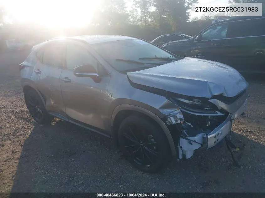 2024 Lexus Nx 350 F Sport Handling VIN: 2T2KGCEZ5RC031983 Lot: 40466823