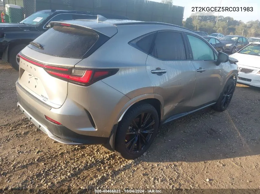 2024 Lexus Nx 350 F Sport Handling VIN: 2T2KGCEZ5RC031983 Lot: 40466823